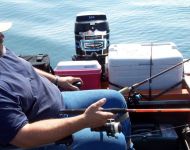 1st Photo Boat Fishing Leg Mounted